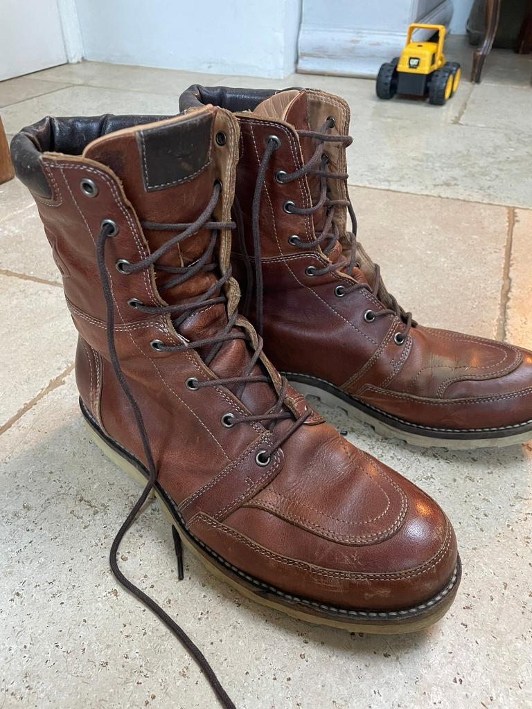 Triumph Motorcycle Boots Men Size 7 